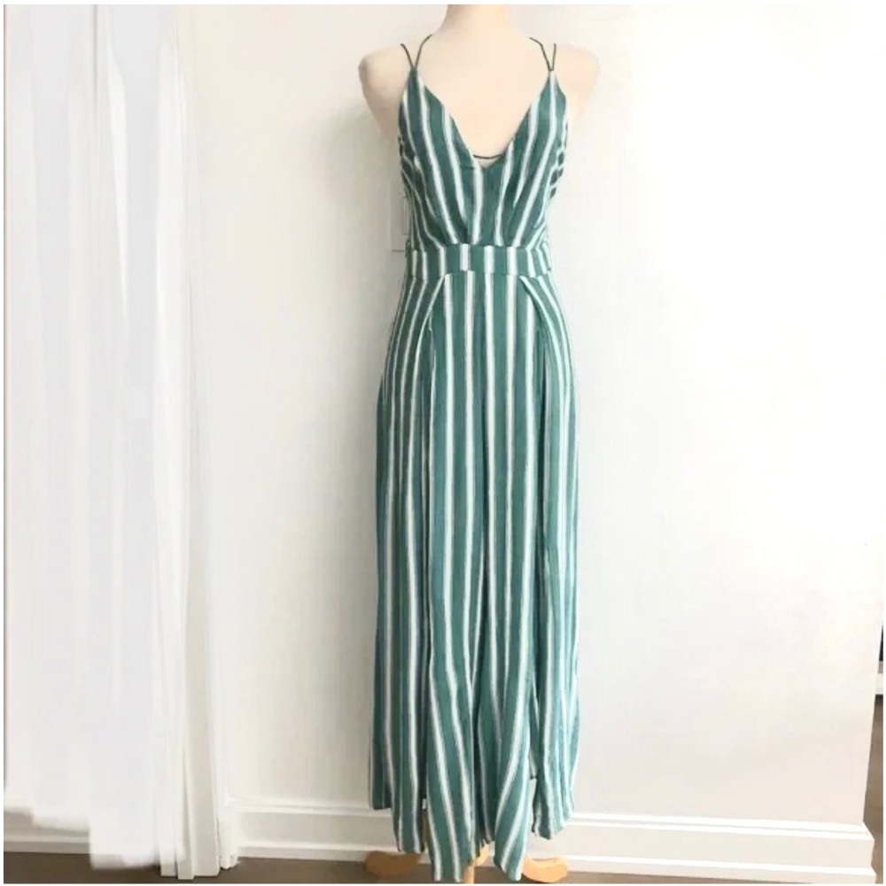 Breezy striped jumpsuit